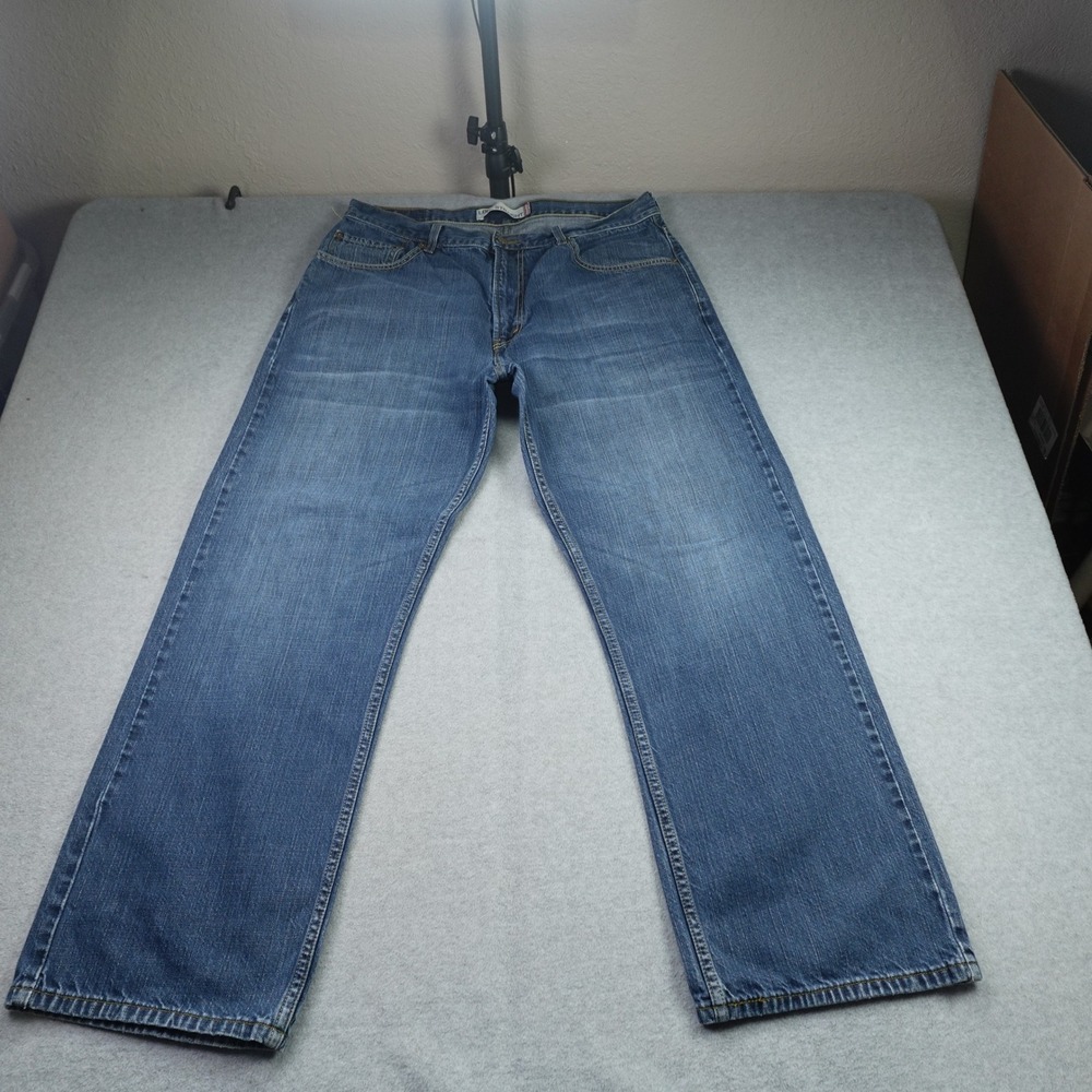 Levi's 569 Jeans Men 36x32 Blue Loose Straight Leg Denim Casual